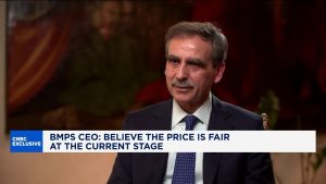 Market turbulence will not impact Mediobanca deal, Monte dei Paschi CEO says